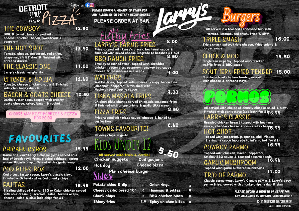 Menu Larry's-1